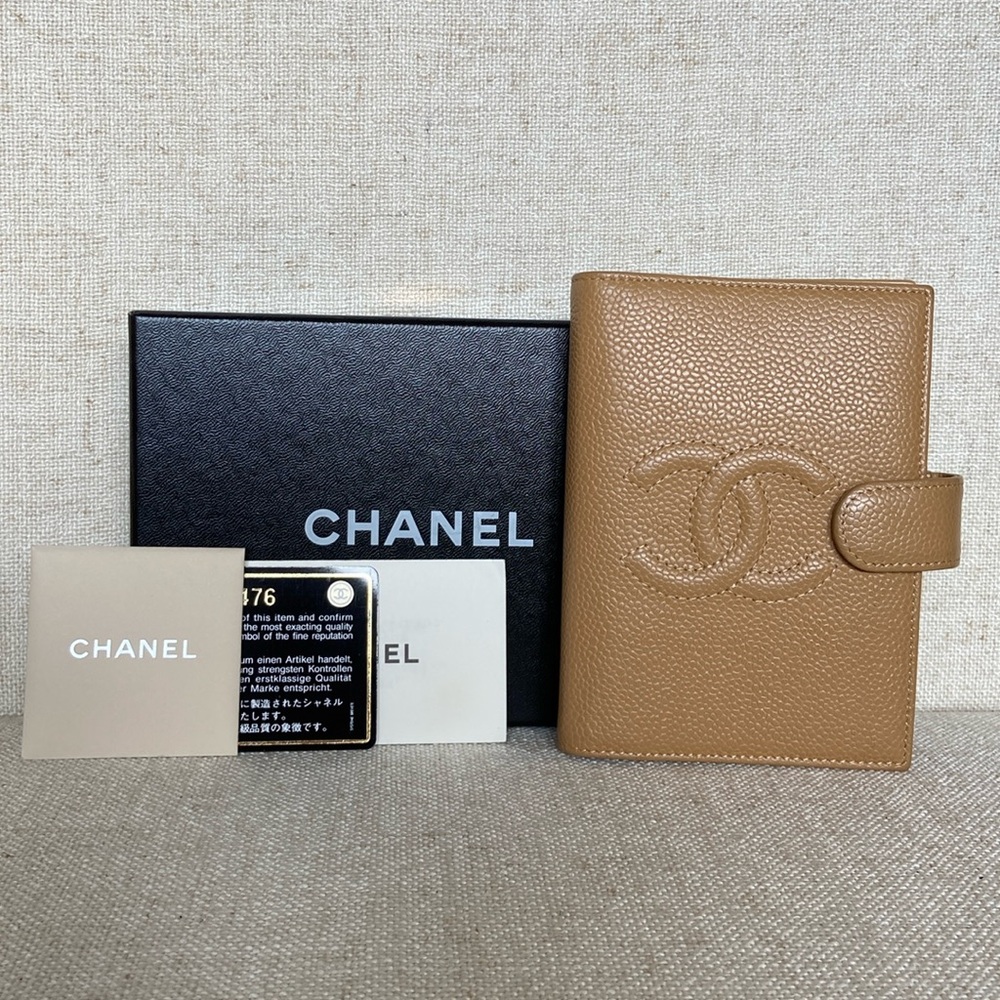 Chanel Beige Caviar Agenda
